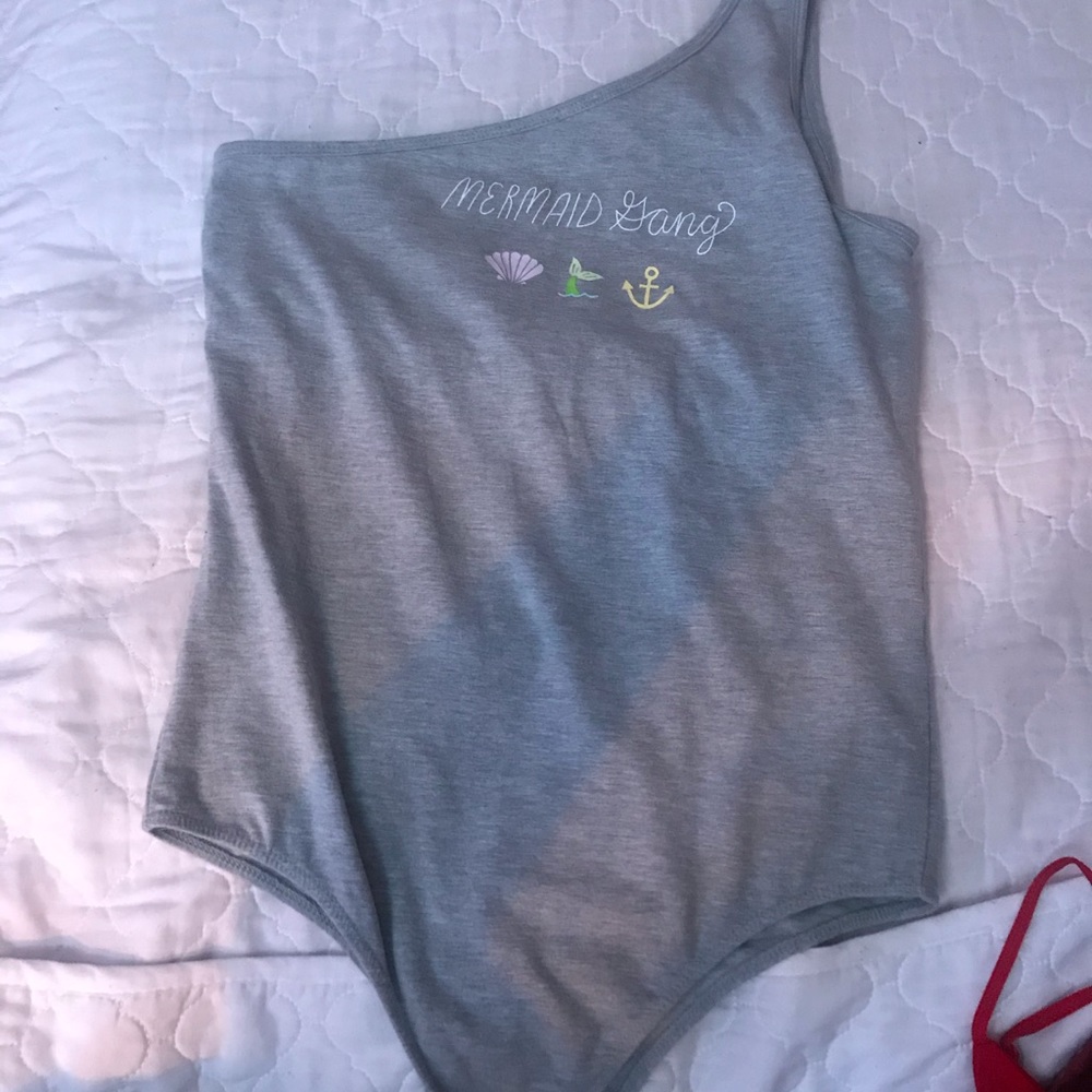 Nice one shoulder one piece top